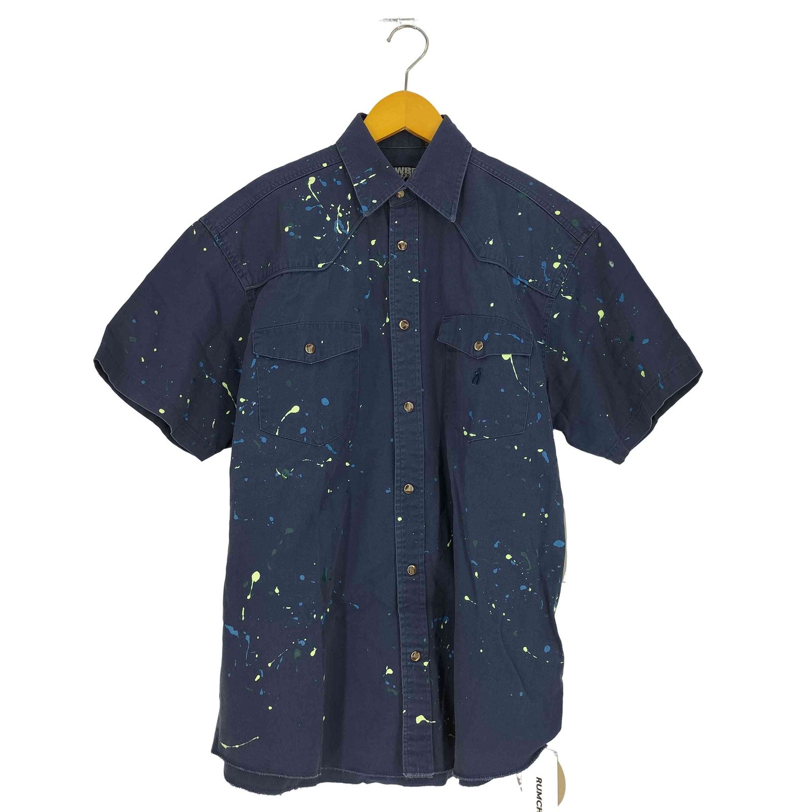 ユーズドフルギ 古着 RUMCHE Remake Paint Shirt リメイク ペイント シャツ メンズ