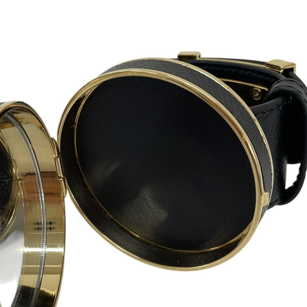 良品 20AW PRADA プラダ サフィアーノ バニティ ブレスレット ブラック