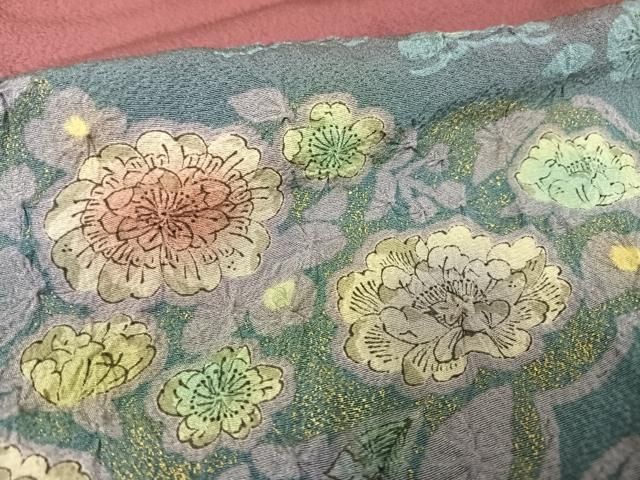 平和屋着物○訪問着 絞り 辻が花 暈し染め 金彩 正絹 逸品 AAAW4173np