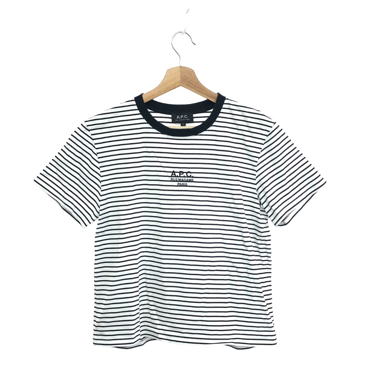 APC アーペーセー ボーダーTシャツ Sサイズ Standard APC 刺繍入りボーダーTシャツ｜UNISEXE / T-SHIRTS