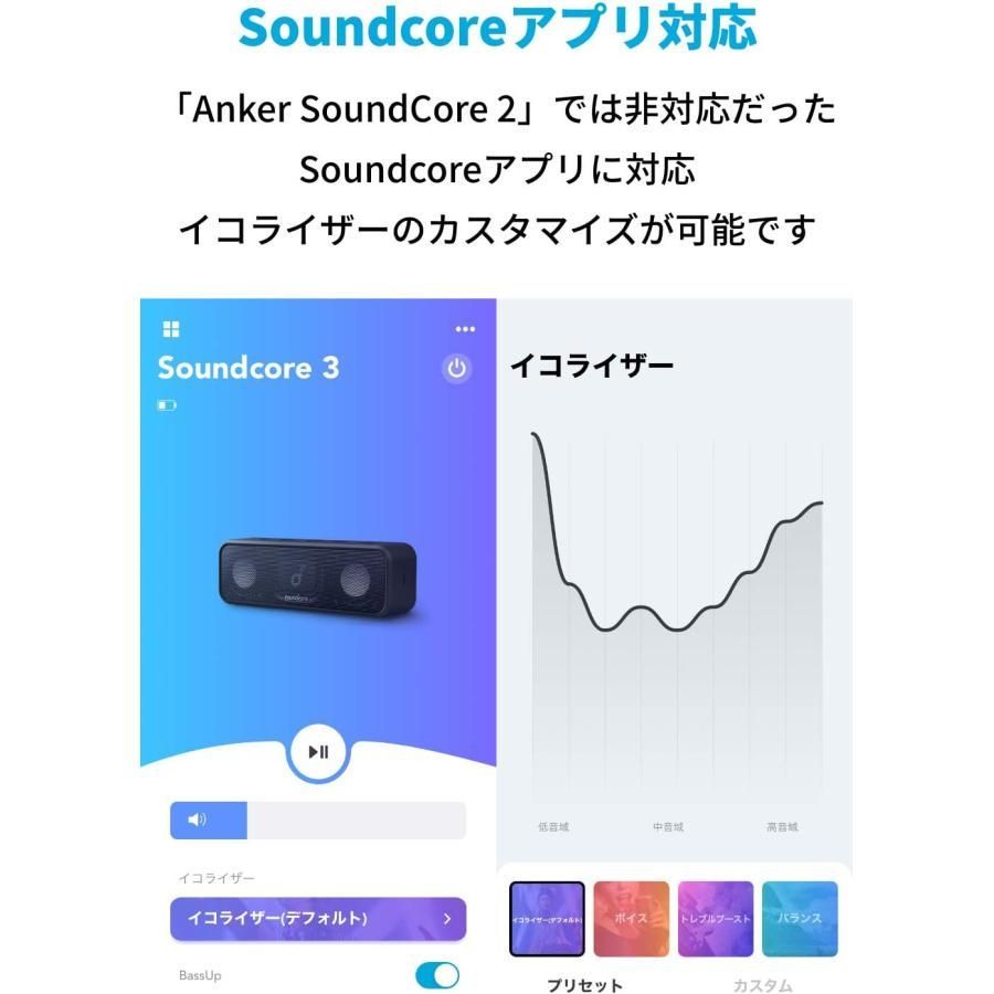 Anker Soundcore 3 (Bluetooth スピーカー) 【イコライザー設定