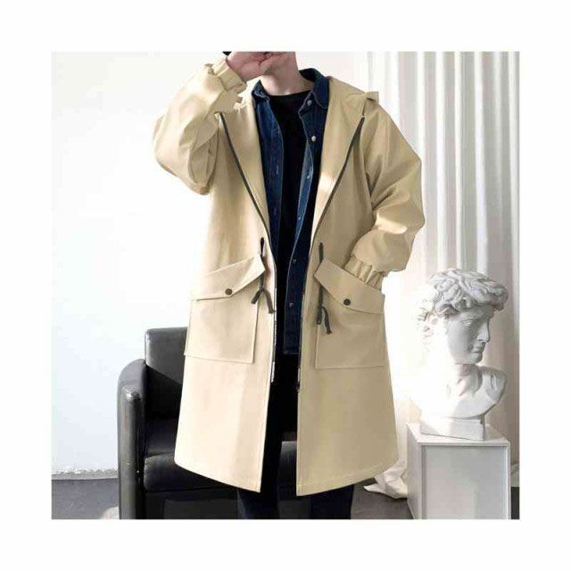 カーキフード付き モッズコート improves モッズコート メンズ M-51 ロング 迷彩 ジャケット 迷彩柄