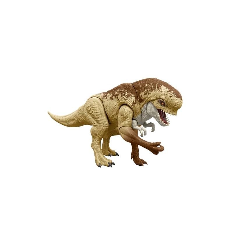 マテル ジュラシックワールド JURASSIC WORLD バトルアクション ほえるディストータス レックス 子供向けフィギュア 恐竜 おもちゃ 全長 約50cm 4歳から ブラウン JGB58