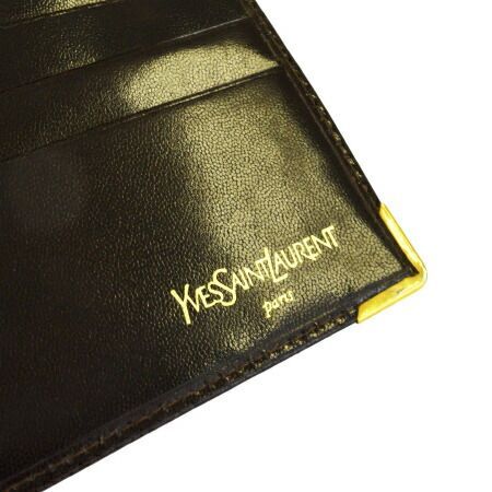 中古】 中美品 イヴサンローラン Yves Saint Laurent 二つ折り 長財布