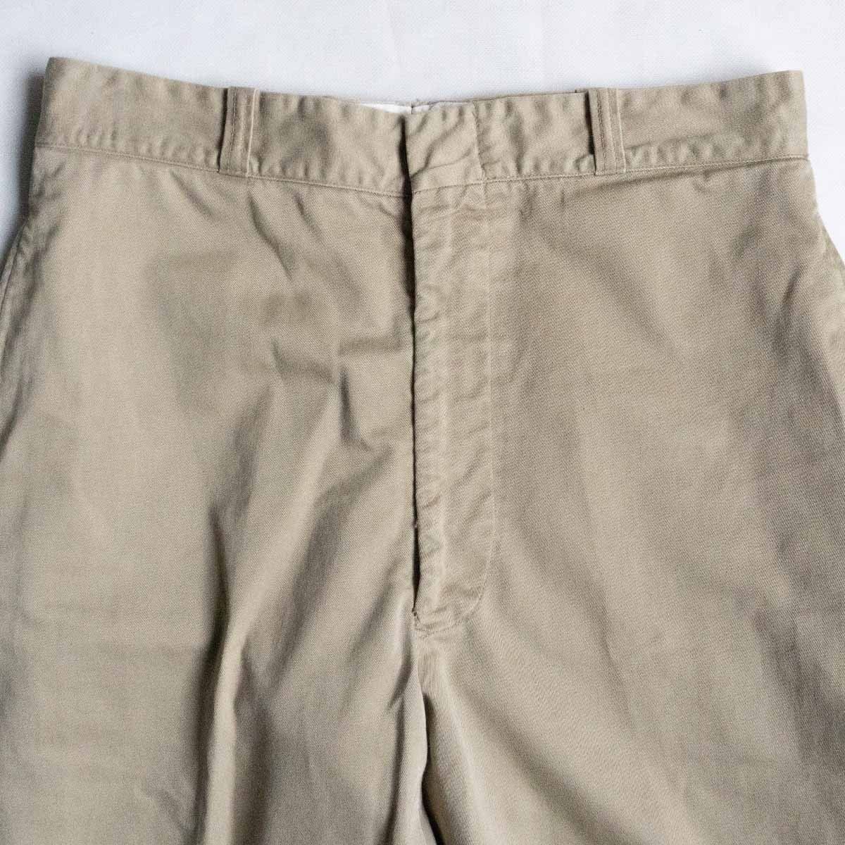 70s usarmy trousers チノパン 34×33 70s US ARMY KHAKI TROUSERS Size W34L31→W32L29 |
