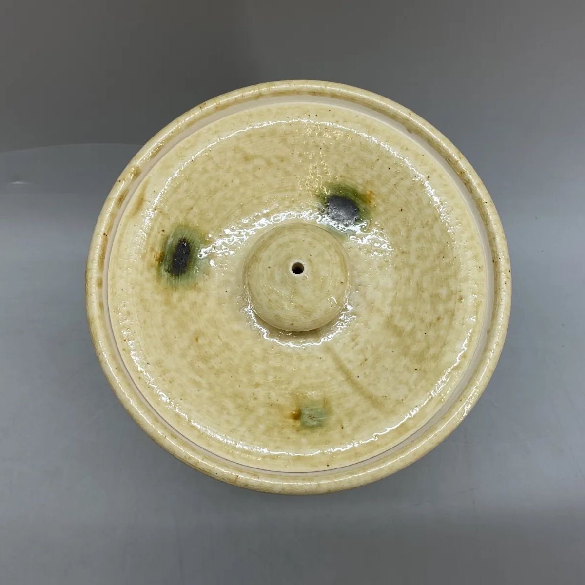茶道具　黄瀬戸水指　加藤唐三郎作 N34 加藤唐三郎造 黄瀬戸 水指 共箱 在銘 瀬戸赤津 唐三郎窯