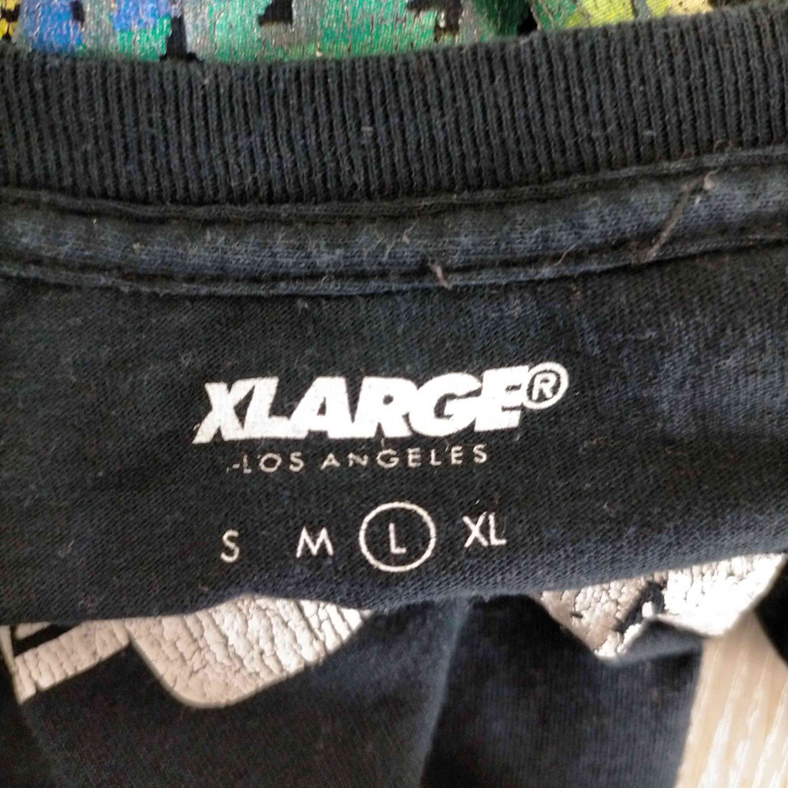 エクストララージ　ストリートファイター コラボ Tシャツ　黒　Lサイズ　ガイル エクストララージ ストリートファイター コラボ Tシャツ 黒 L