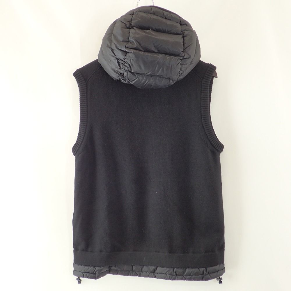 70cm身幅モンクレールジャパン国内正規品 MAGLIA TRICOT GILET M 黒 ...