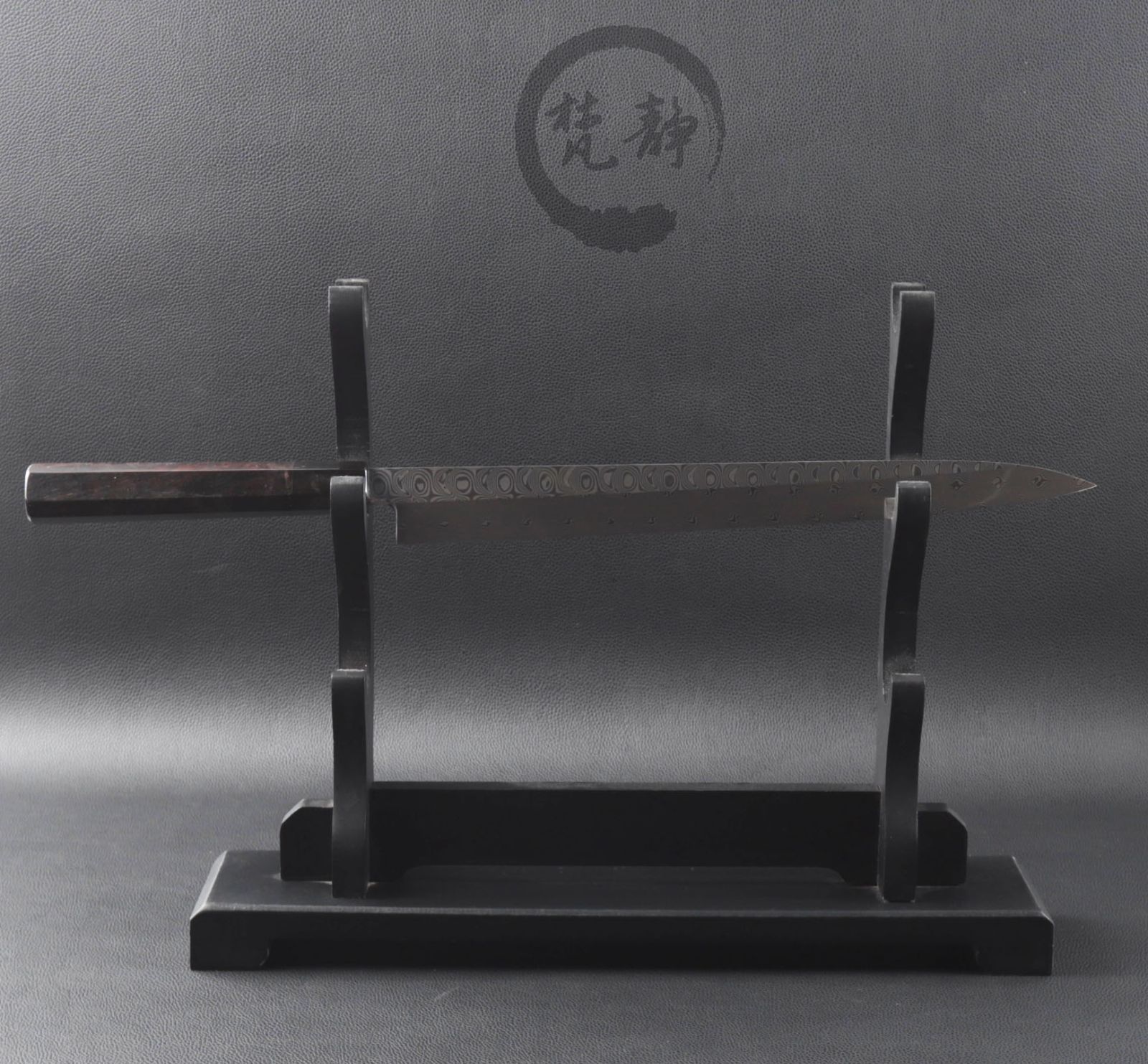 柳刃包丁 尺一（刃渡り330mm）ダマスカス鋼 本刃付け 和包丁