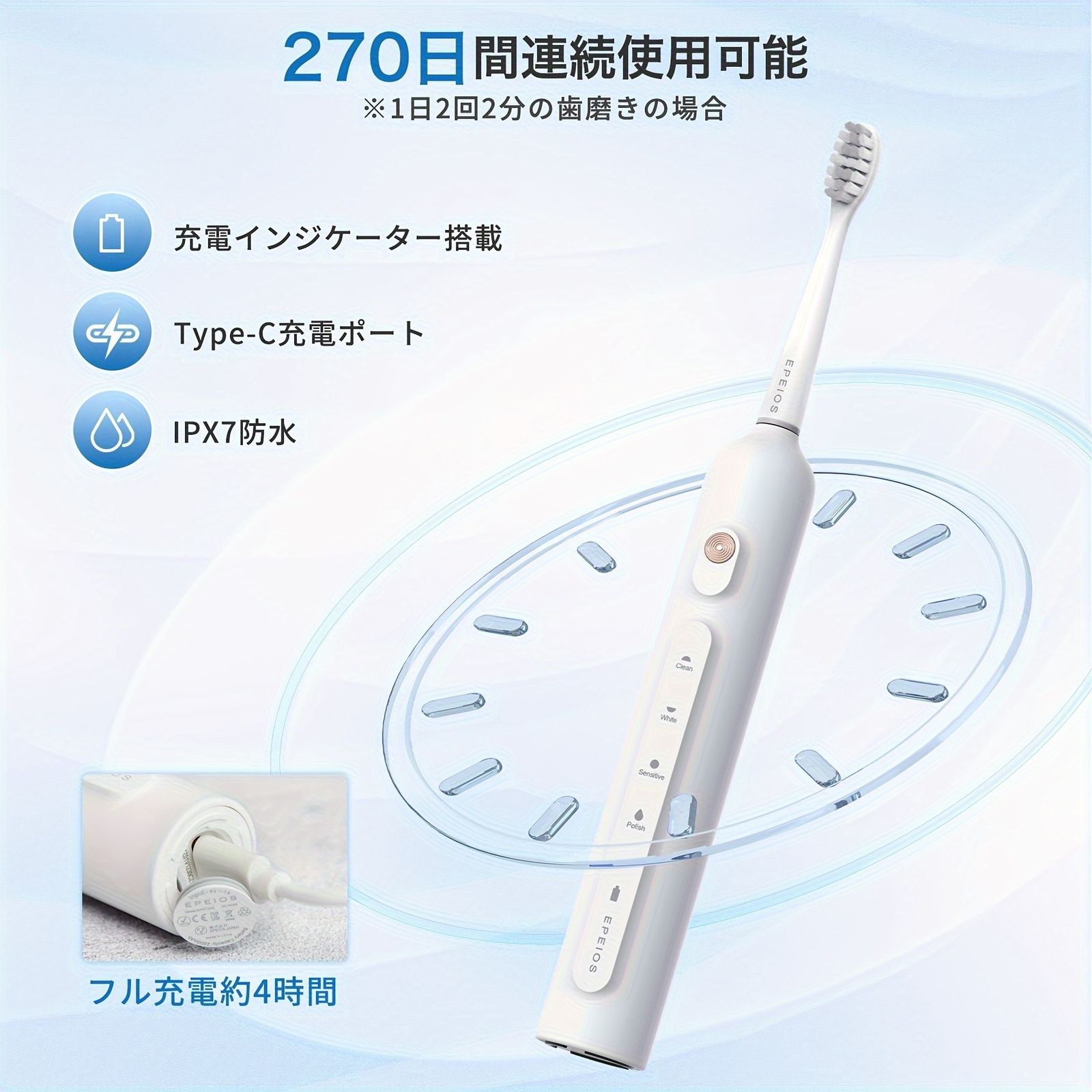 替えブラシ2本付き