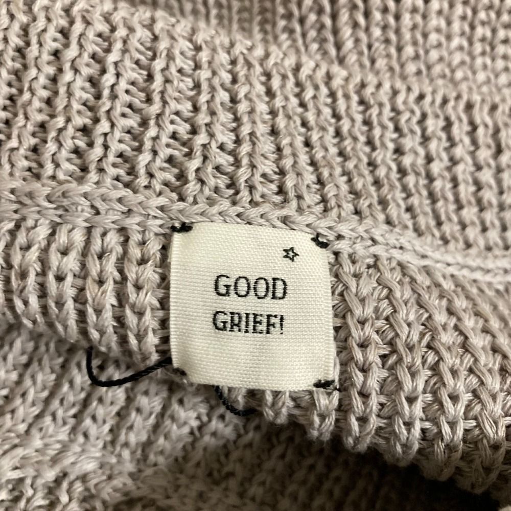 新品同様 23SS Good GRIEF! グッドグリーフ リネンニットベスト ノースリーブセーター サイズF グレー レディース 古着 中古 新品同様 23SS Good GRIEF! グッドグリーフ リネンニットベスト