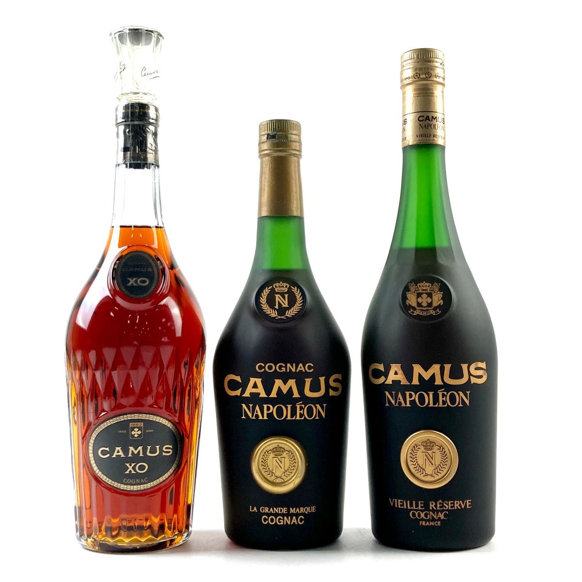 古酒/3本セット/CAMUS/カミュ/エクストラ/ゴーティエ/NAPOLEON/箱付未開栓