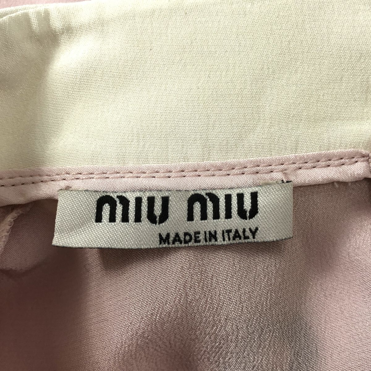 miu miu / ミュウミュウ | バックボタン ノースリーブシャツ