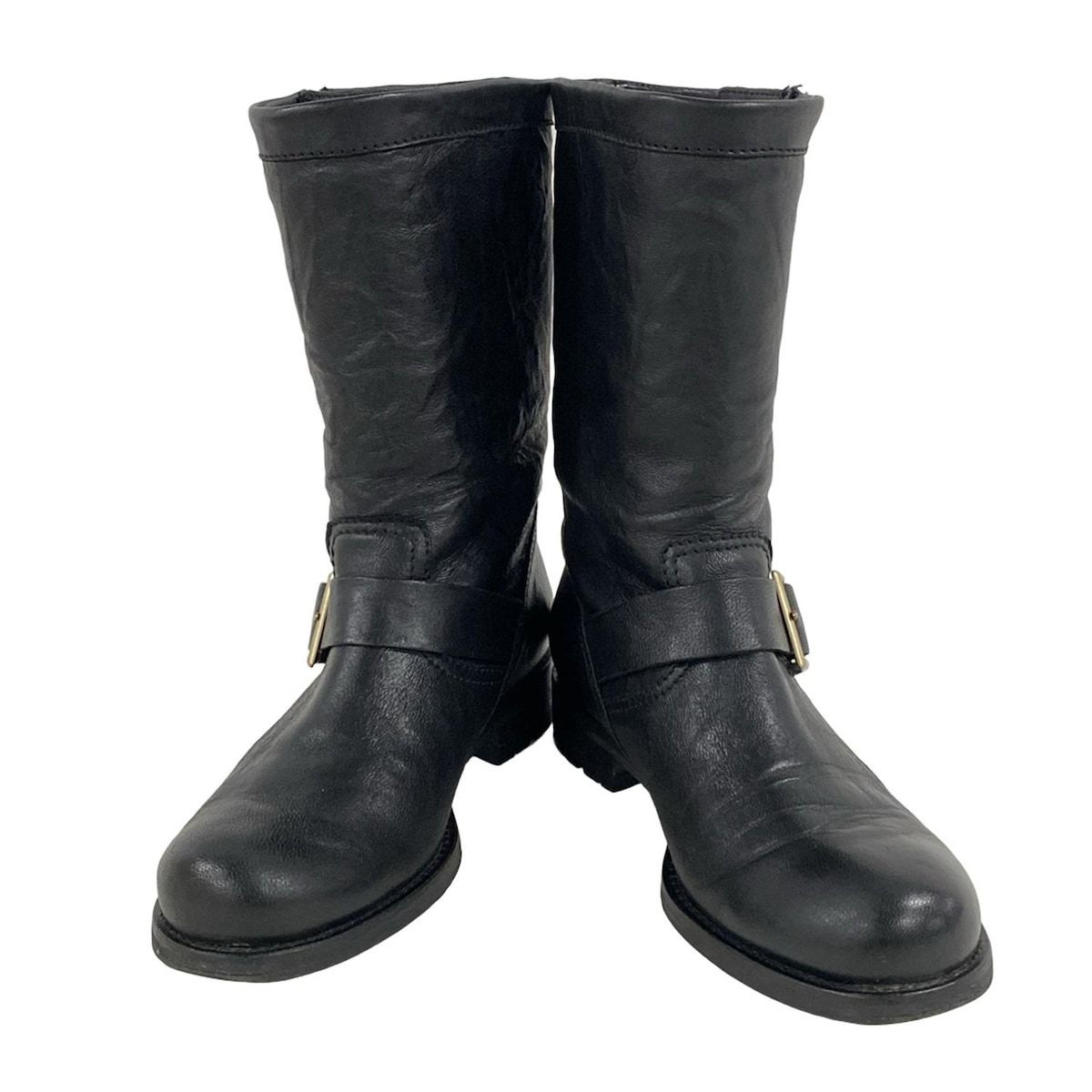 JIMMY CHOO ジミーチュウ ブーツ 35 1|2 レディース - 黒 レザー USTAUSTRALIA_COM_AU