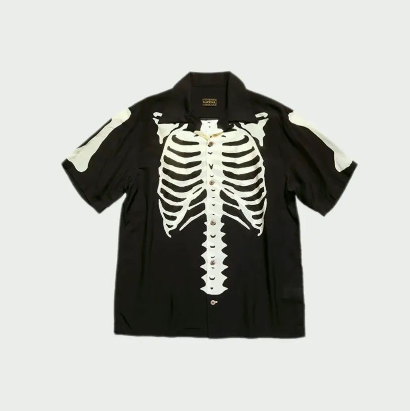 kapital シルクレーヨン bone ボーンアロハシャツ aloha