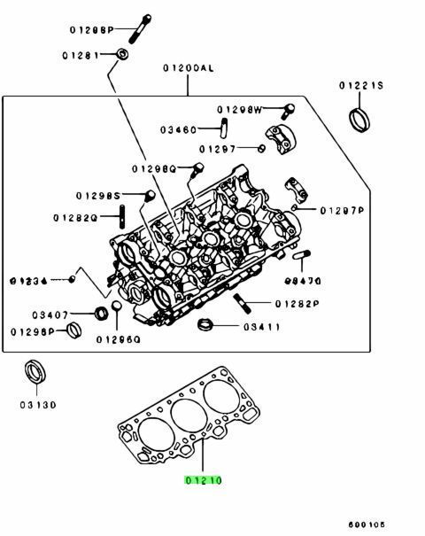 ミツビシ 純正 ギャラン アスパイア ガスケット シリンダー ヘッド GASKET CYLINDER HEAD MD342320 Mitsubishi 三菱 JDM Genuine