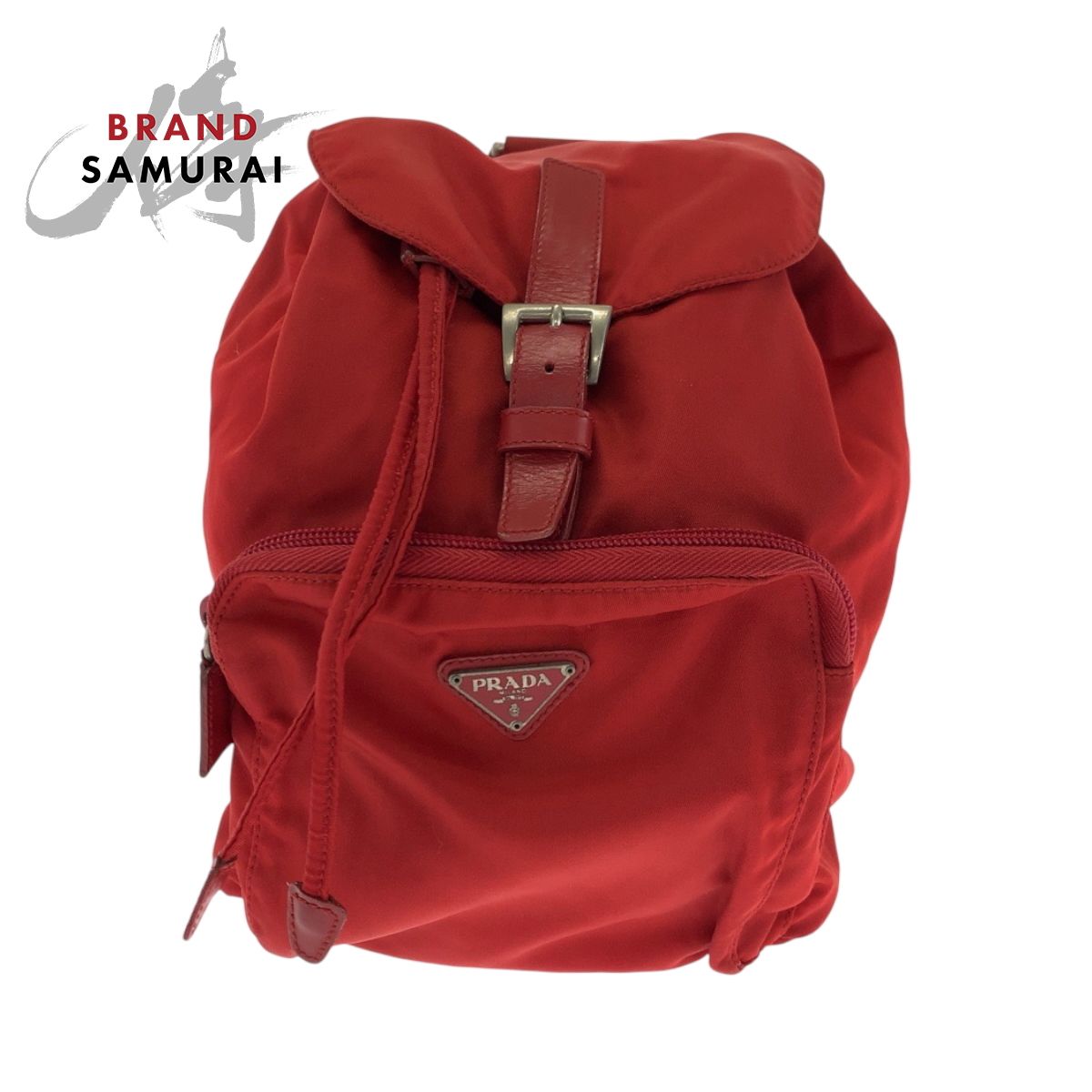正規品】PRADAプラダナイロンリュックロゴプレート