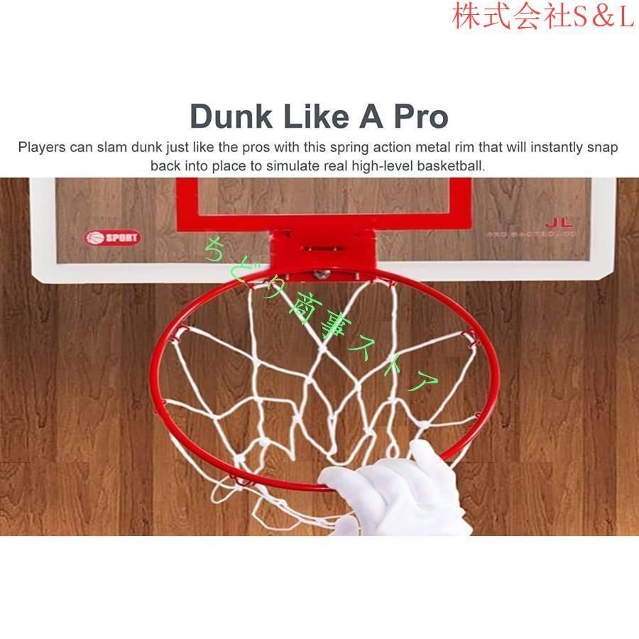バスケットゴールバックボードミニバスケットボード屋内屋外ユースチャイルドバスケットボールリムネットS＆Lポータブルオフィス寝室バスケ