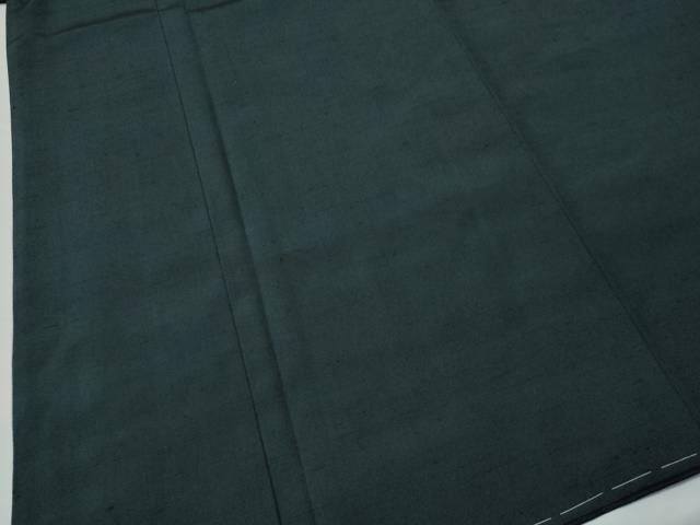 平和屋着物○男性 紬 アンサンブル 色無地 褐返色 正絹 逸品 未使用