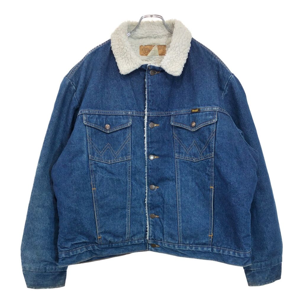 ゆ*パ様 【Wrangler】USA製 デニムジャケット Wrangler 136PW デニムジャケット 耳付 USA製 80s 44 - メルカリ