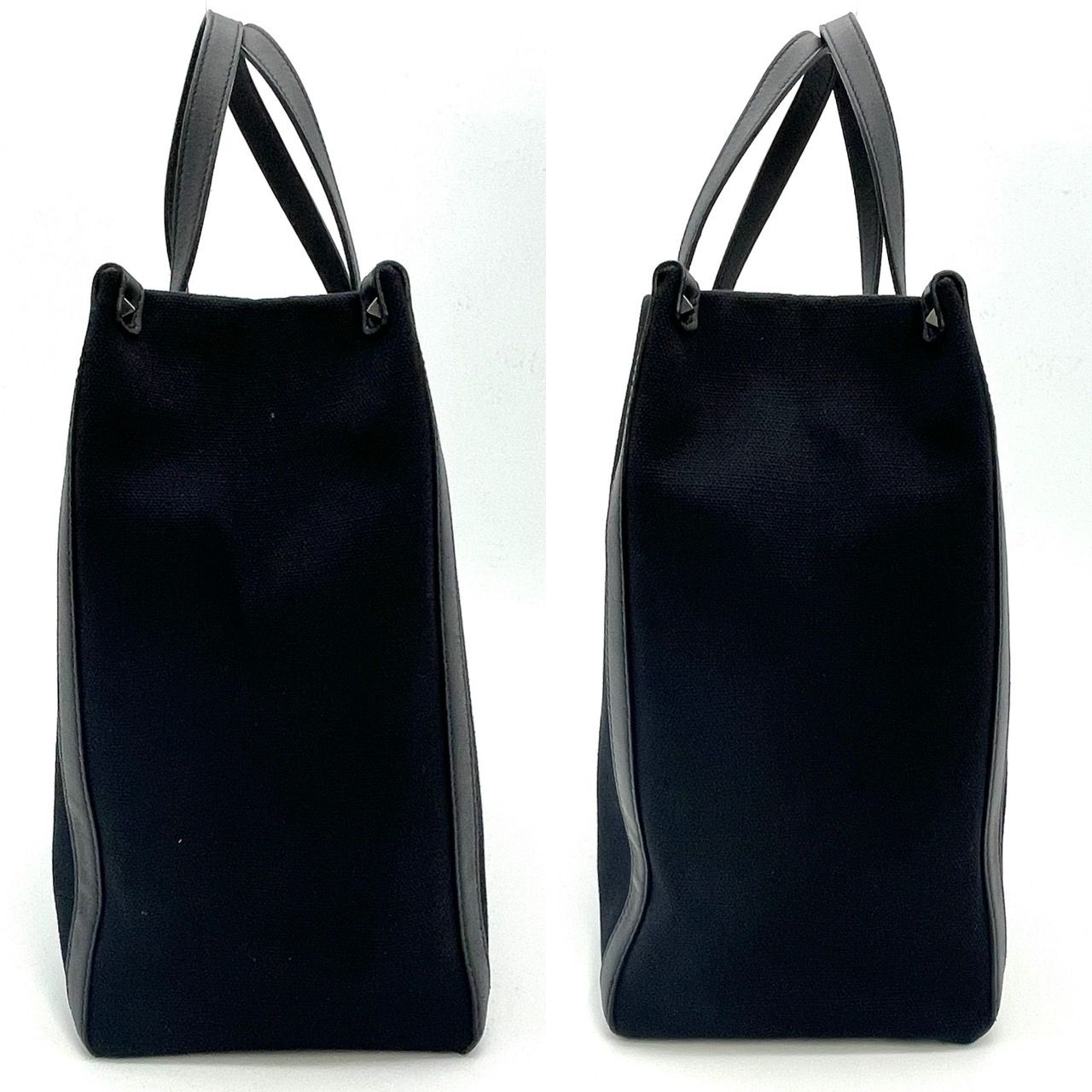 ヴァレンティノガラヴァーニ VALENTINO トートバッグ 黒 キャンバス