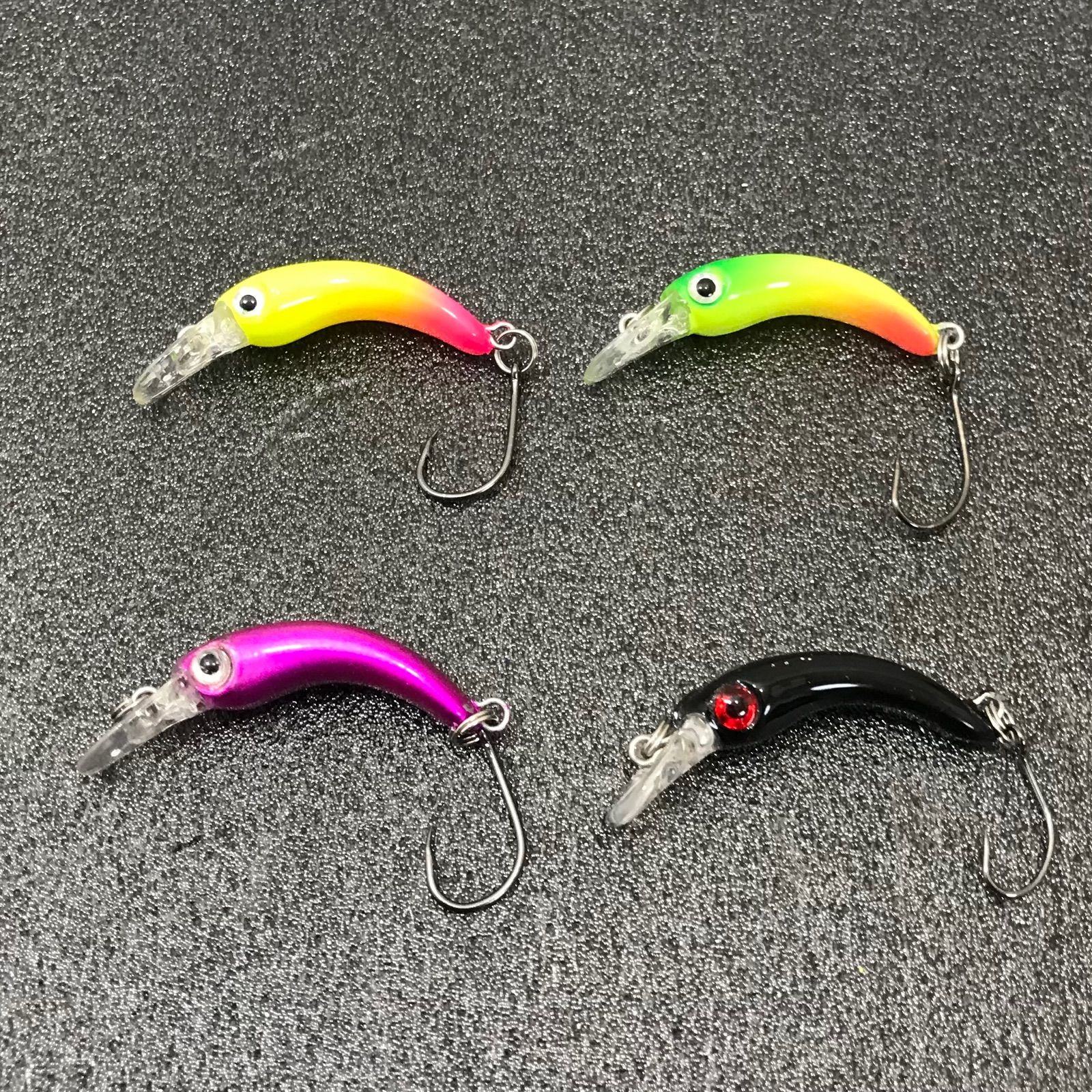 ニョロ系 エリアトラウト 菅釣り用 マイクロクランク 4個セット