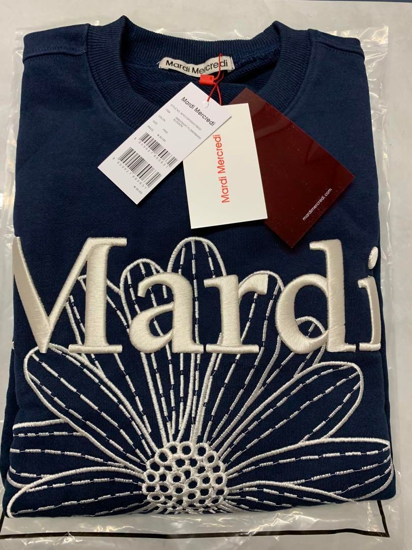 マルディメクルディ Mardi トレーナー スウェット WHITE NAVY abitur