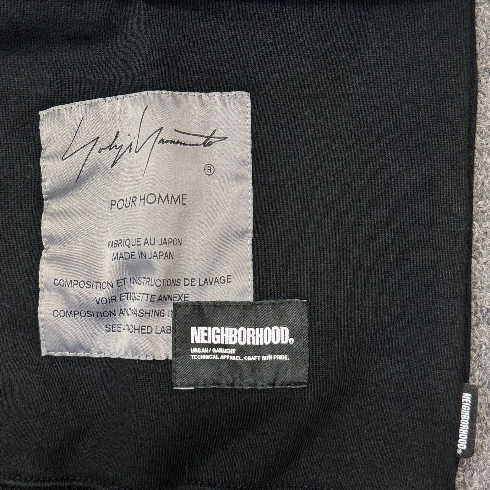 【新品・未使用】NEIGHBORHOOD スウェットシャツ ブラック Mサイズ 参考上代35200円 未使用品 Yohji Yamamoto POUR HOMME x