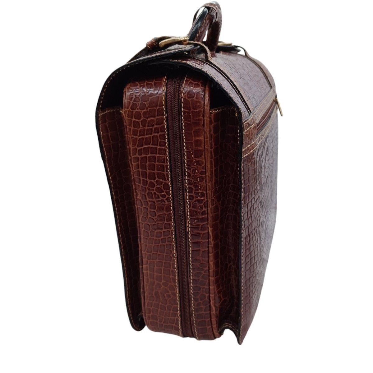 Giorgio Armani ジョルジオアルマーニ ビジネスバッグ クロコダイル