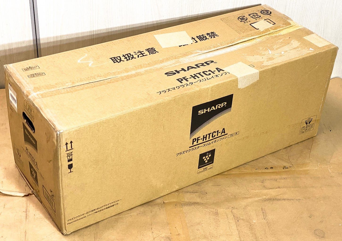 極美品】 SHARP プラズマクラスター搭載 スリムイオンファン ブルー系