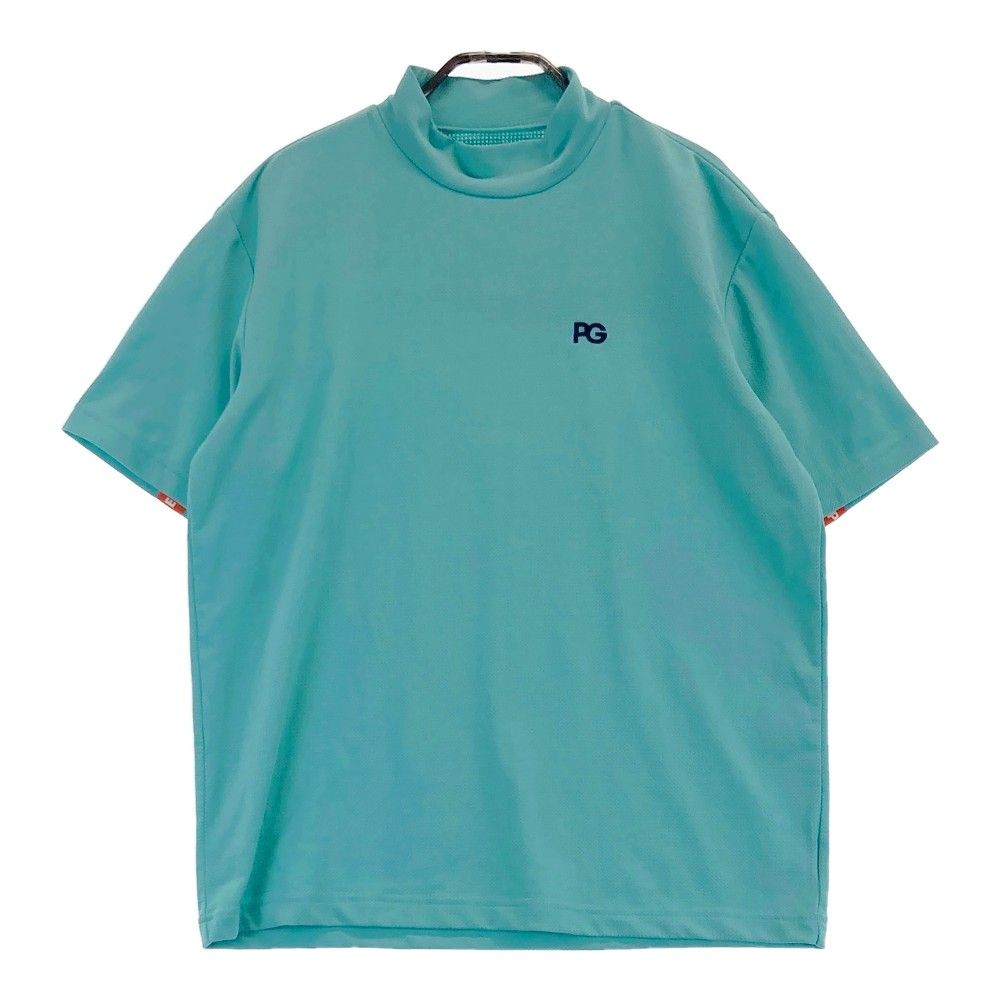 サイズ 5 PEARLY GATES パーリーゲイツ ハイネック 半袖Tシャツ ブルー系 240101372904 ゴルフウェア メンズ ストスト