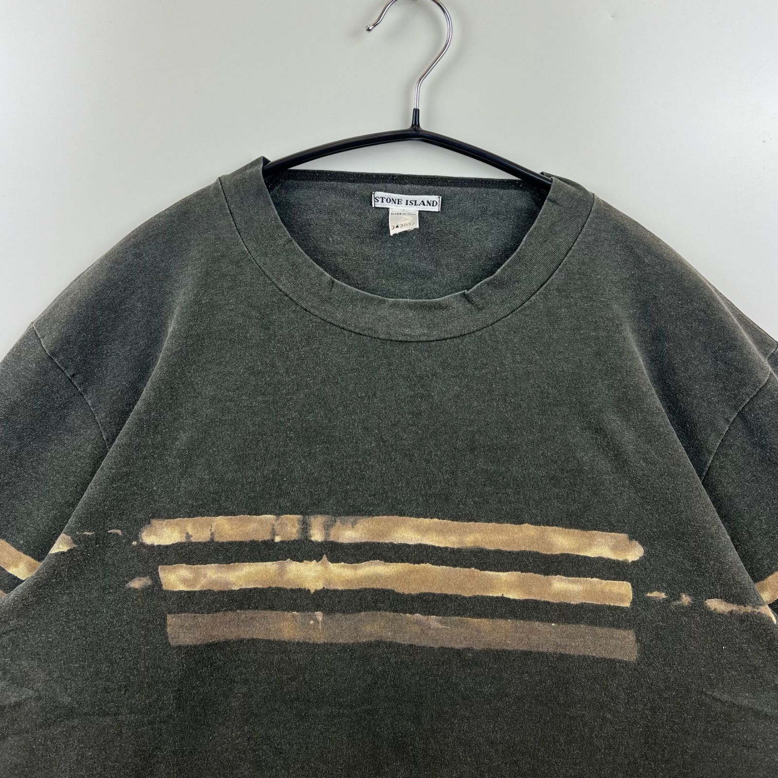 STONE ISLAND 00s 2001SS archive stripes Tee M fade