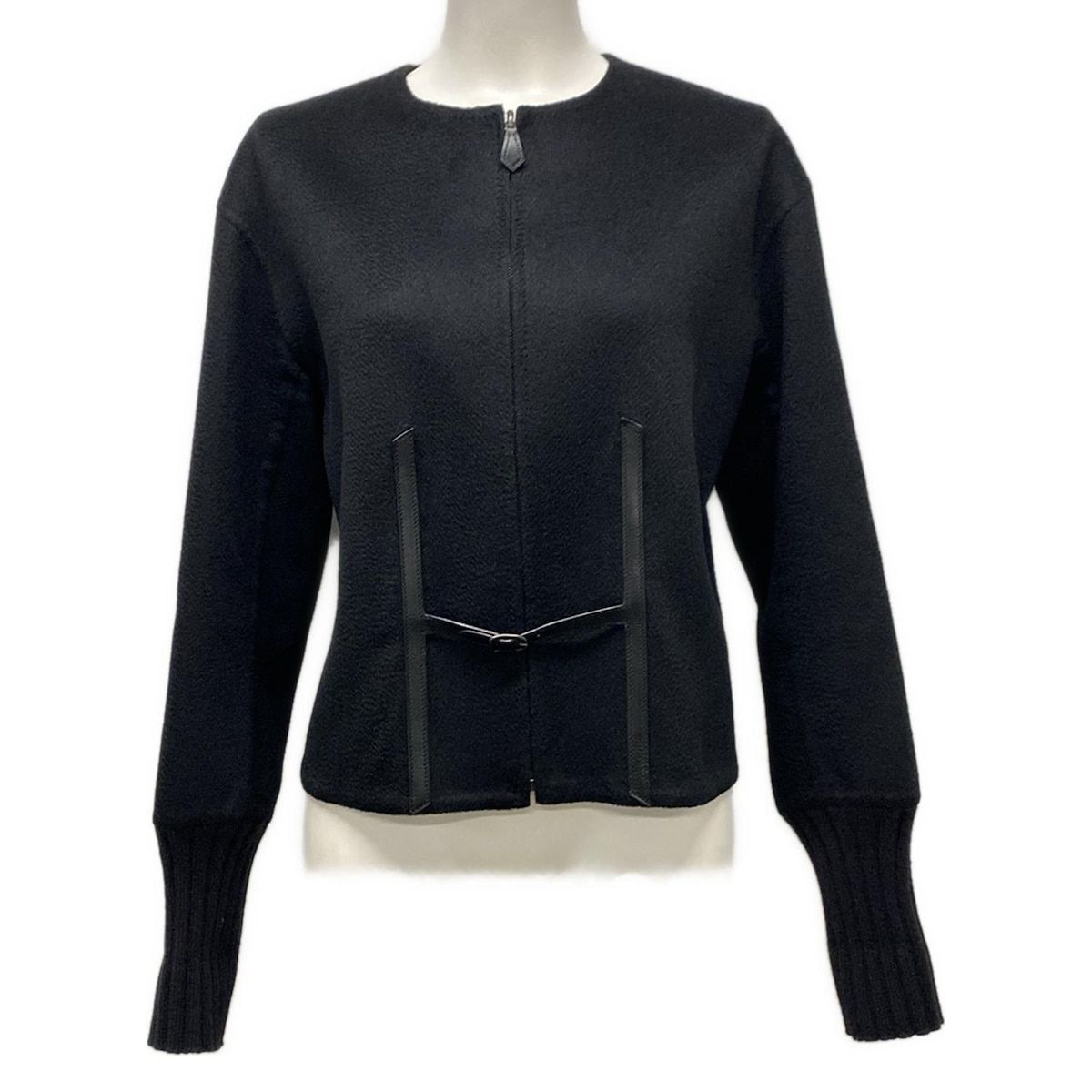HERMES(エルメス) ブルゾン サイズ38 M レディース美品 - 黒