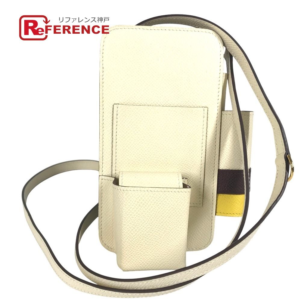 HERMES エルメス スマートフォンケース WAY ウェイ エプソン ホワイト系