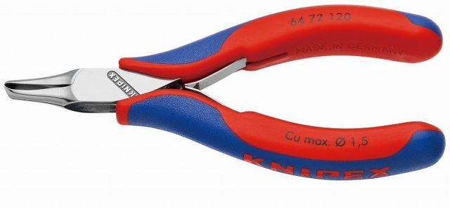 KNIPEX エレクトロニクスエンドカッティングニッパー120mmコンフォートハンドル6472-120