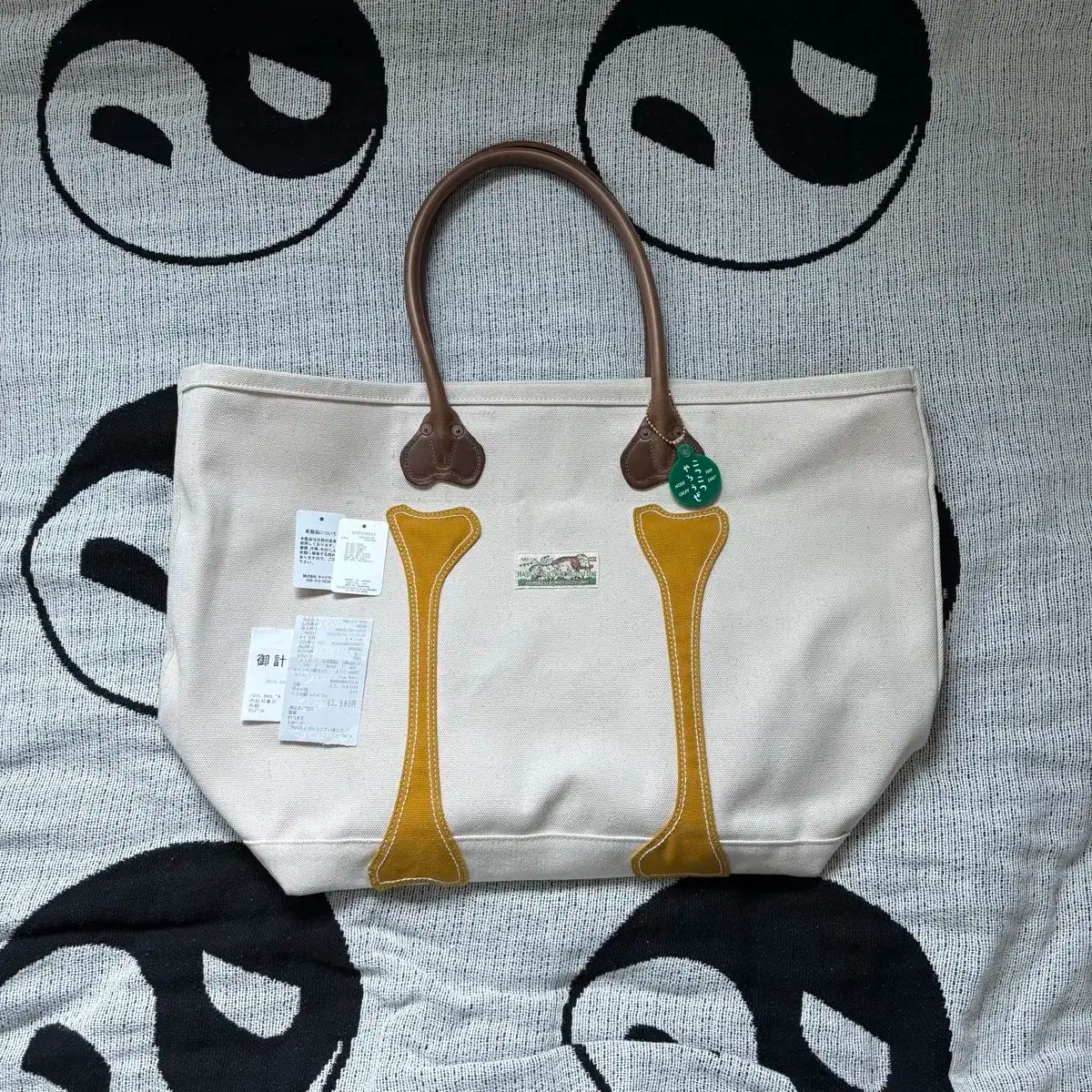 KAPITAL KOUNTRY レザーハンドル キャンバス トートバッグ KAPITAL KOUNTRY レザーハンドル キャンバス トートバッグ