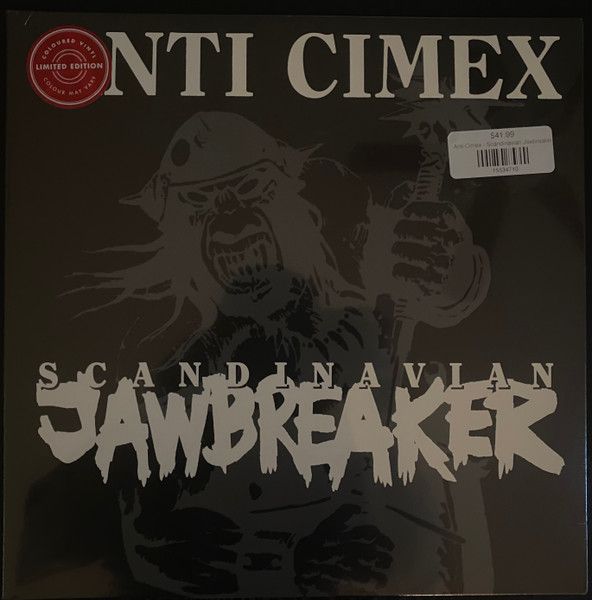 英LP Anti Cimex Scandinavian Jawbreaker (clear W/ Black Splatter Vi BOBV973LPLTD BACK ON BLACK 未開封 /00260 英LP Anti Cimex Scandinavian Jawbreaker (clear W/ Black
