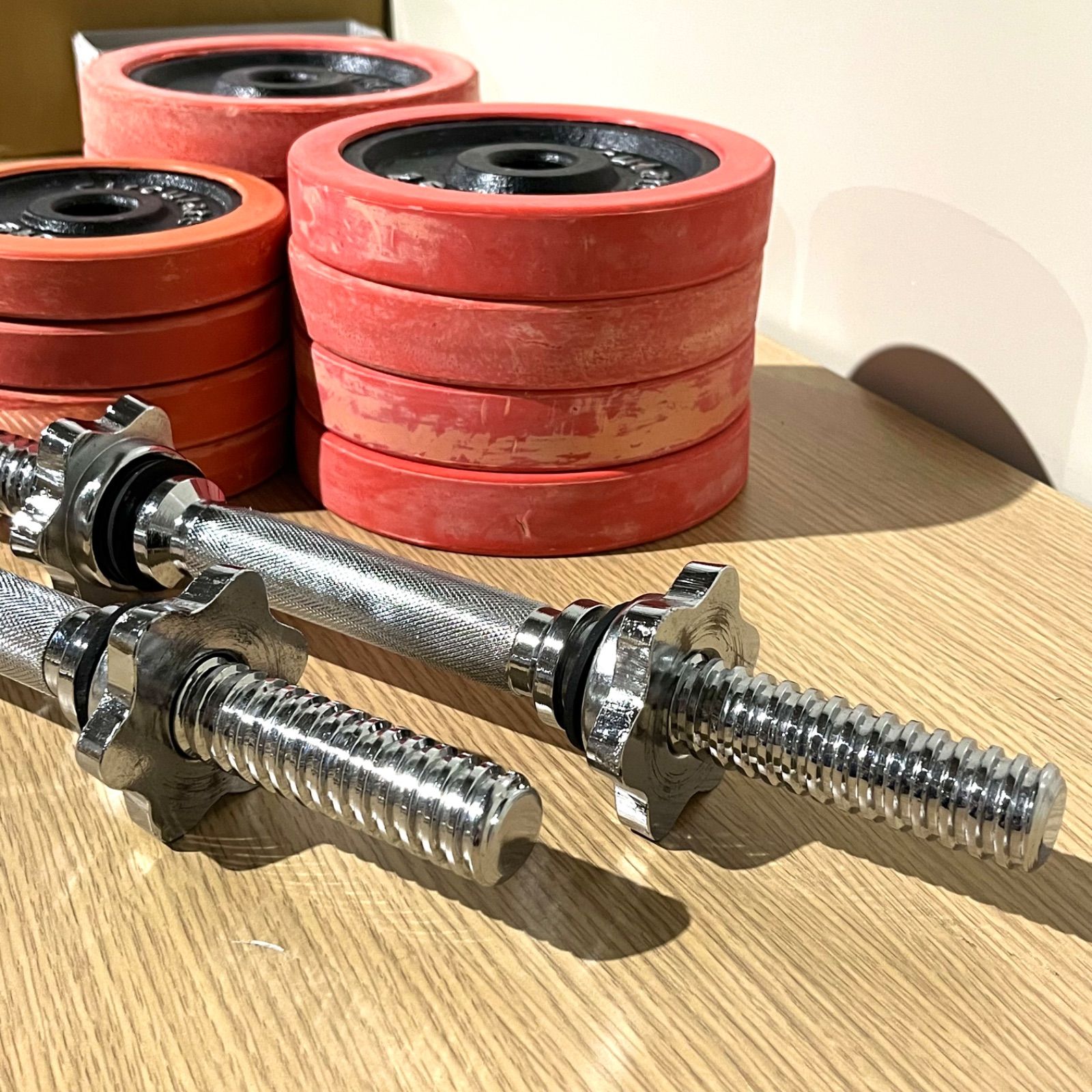 山善 - YAMAZENダンベル15kg×2個　210【Bランク】 YAMAZENダンベル15kg×2個 210【Bランク】 （商品情報_ラバー