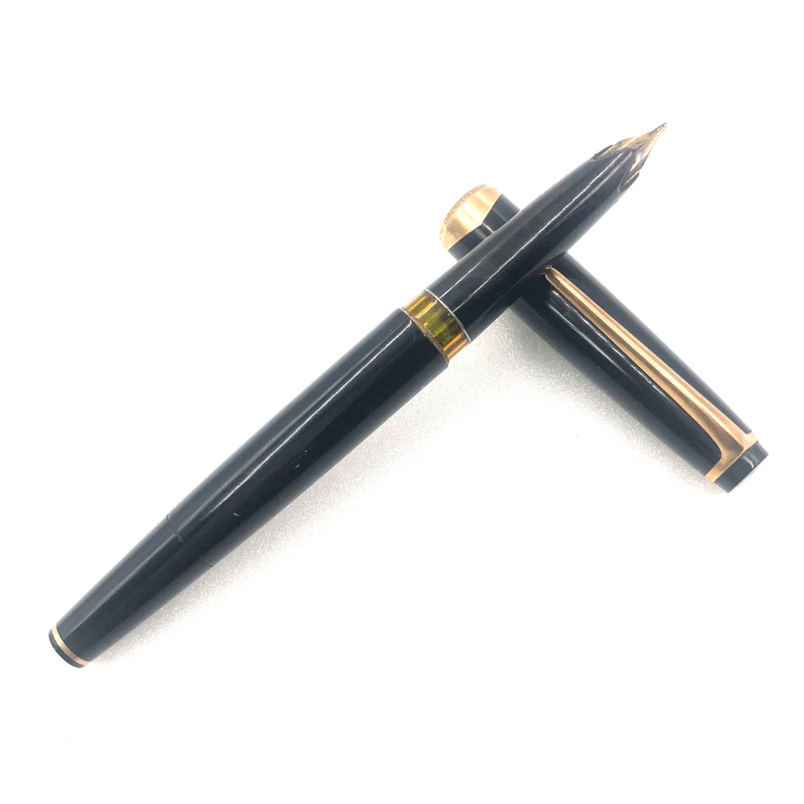 □希少60年代2桁シリーズ□MONTBLANC モンブラン MEISTERSTUCK No.12 マイスターシュテュック12 万年筆 ペン先18K  2桁シリーズ ブラック×ゴールド - メルカリ