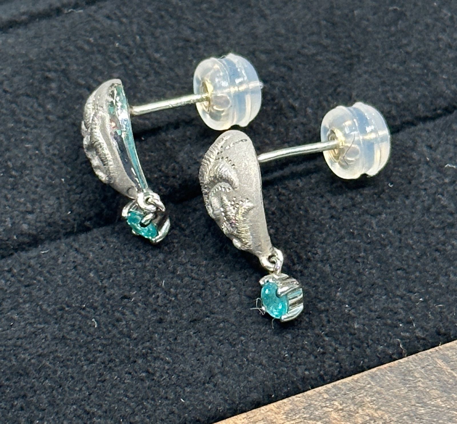 パライバトルマリン k18wg ピアス