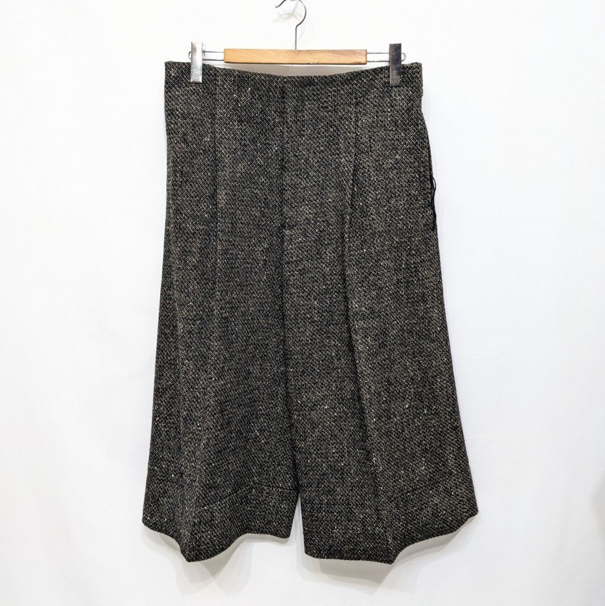 美品 Omar Afridi オマールアフリディ WIDE CROPPED TROUSERS サイズ50 ワイド クロップド ウール パンツ 七分丈  イングランド製