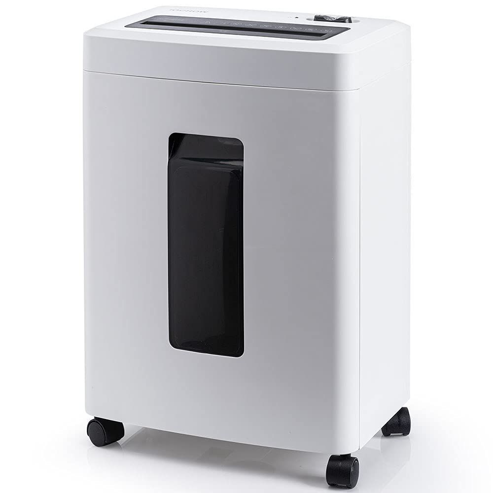 18L大容量 連続細断20分 業務用 細断枚数A4|10枚 マイクロクロスカット 2x12mm 静音 家庭用 カード細断 しゅれったー電動 シュレッダー コンパクト iOCHOW