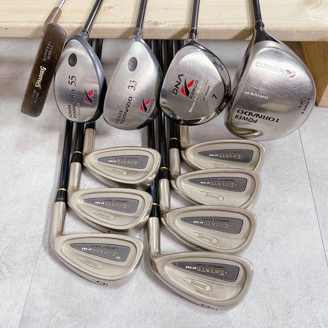 X562 キャスコ スポルディング メンズ ゴルフ クラブセット 13点 初心者