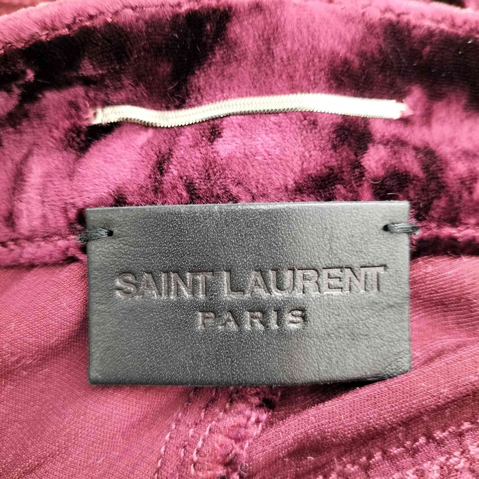 サンローランパリ SAINT LAURENT PARIS Burgundy Velvet Pants