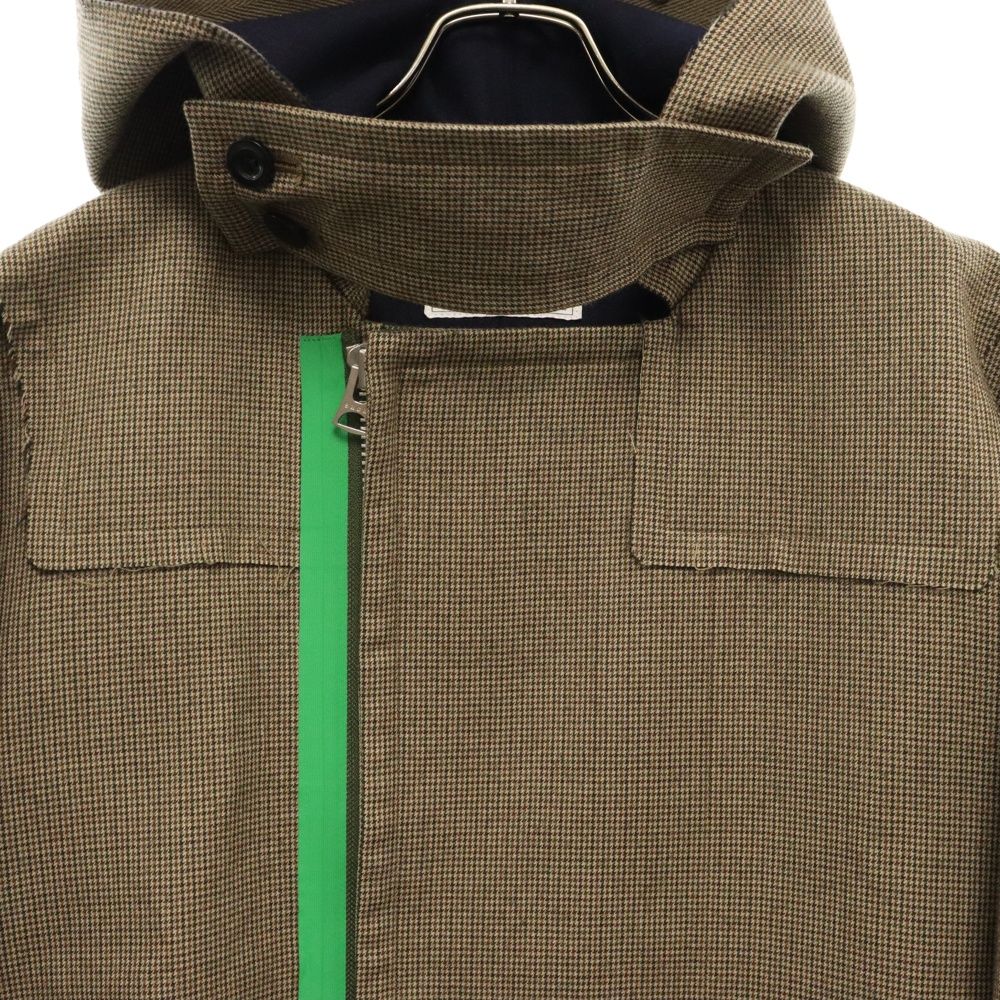 Sacai (サカイ) 22AW Check Bonding Coat 22-02887M 千鳥格子柄 フード