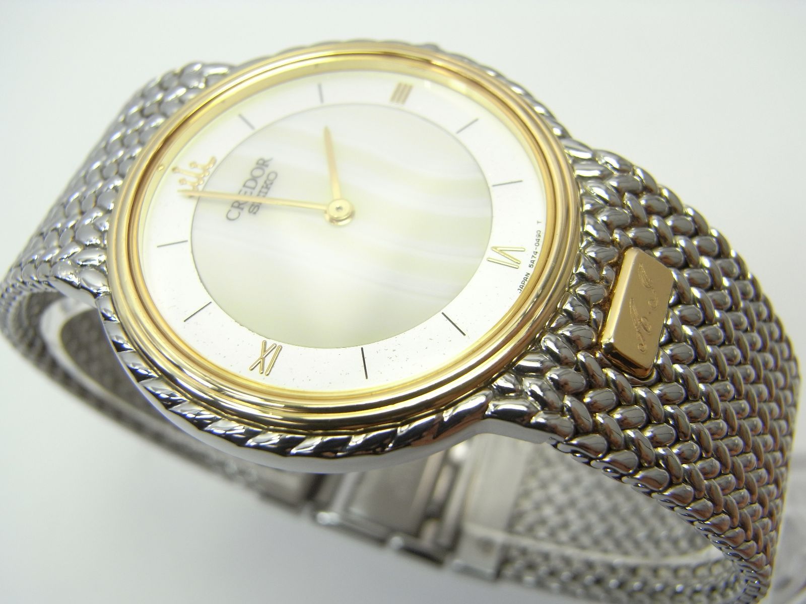 セイコー　クレドール　5A74-0240　クォーツ　18KTベゼル　腕時計 SEIKO セイコー（SEIKO）クレドール 18KTベゼル 5A74-0240