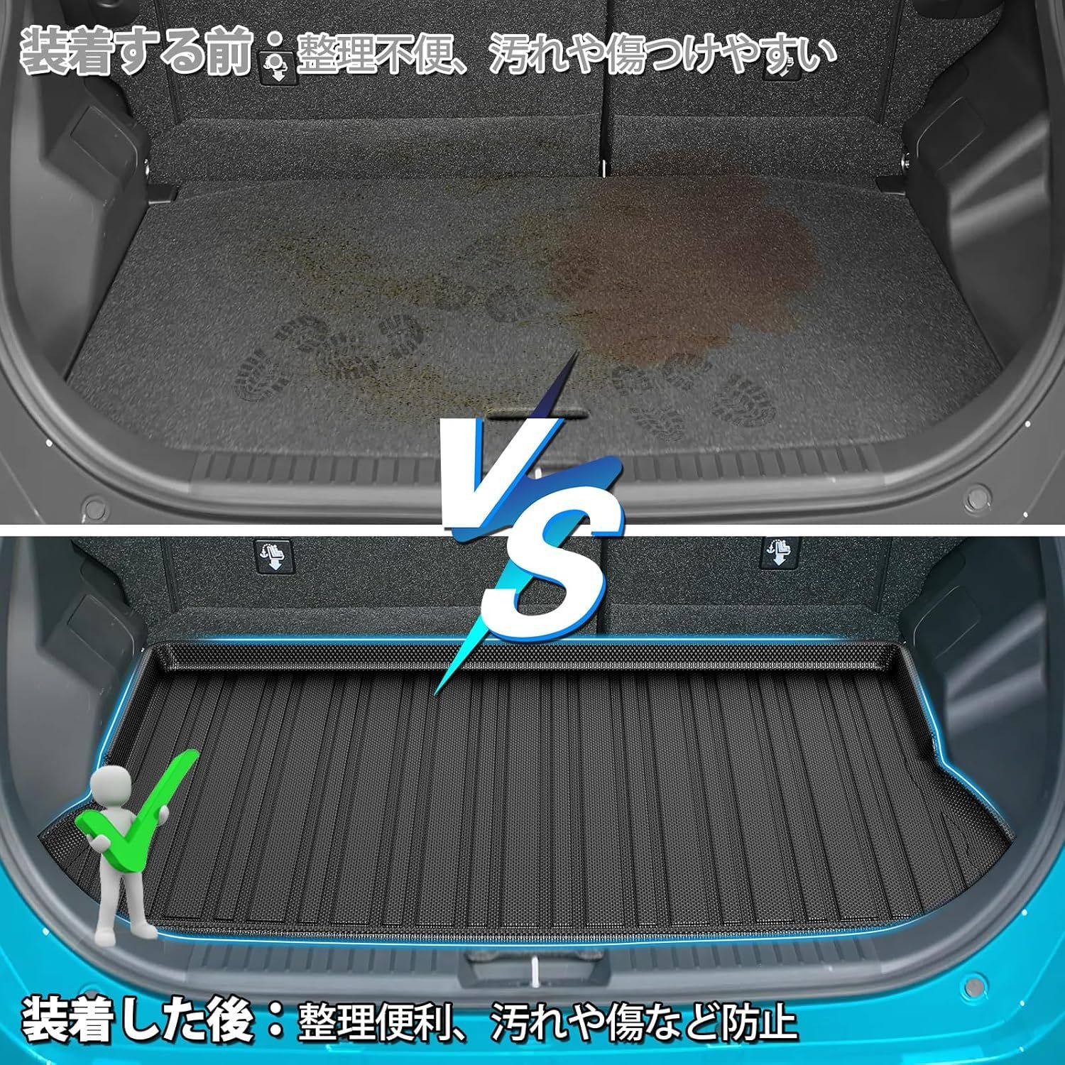 3d立体フロアマット 防水