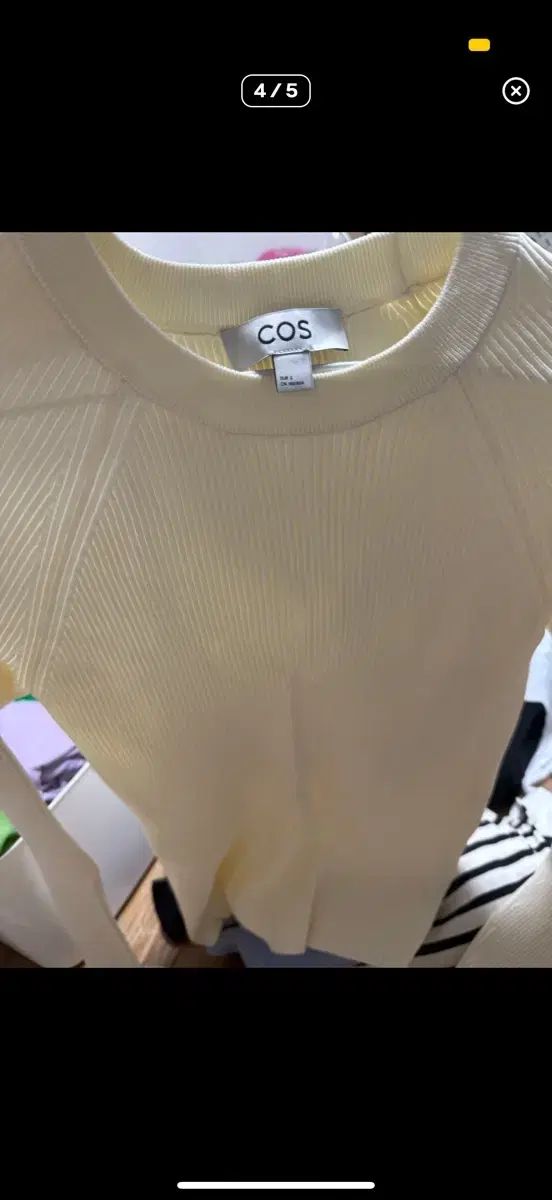  Cos カットアウト リブ ニット トップス 長袖 ニット セーター