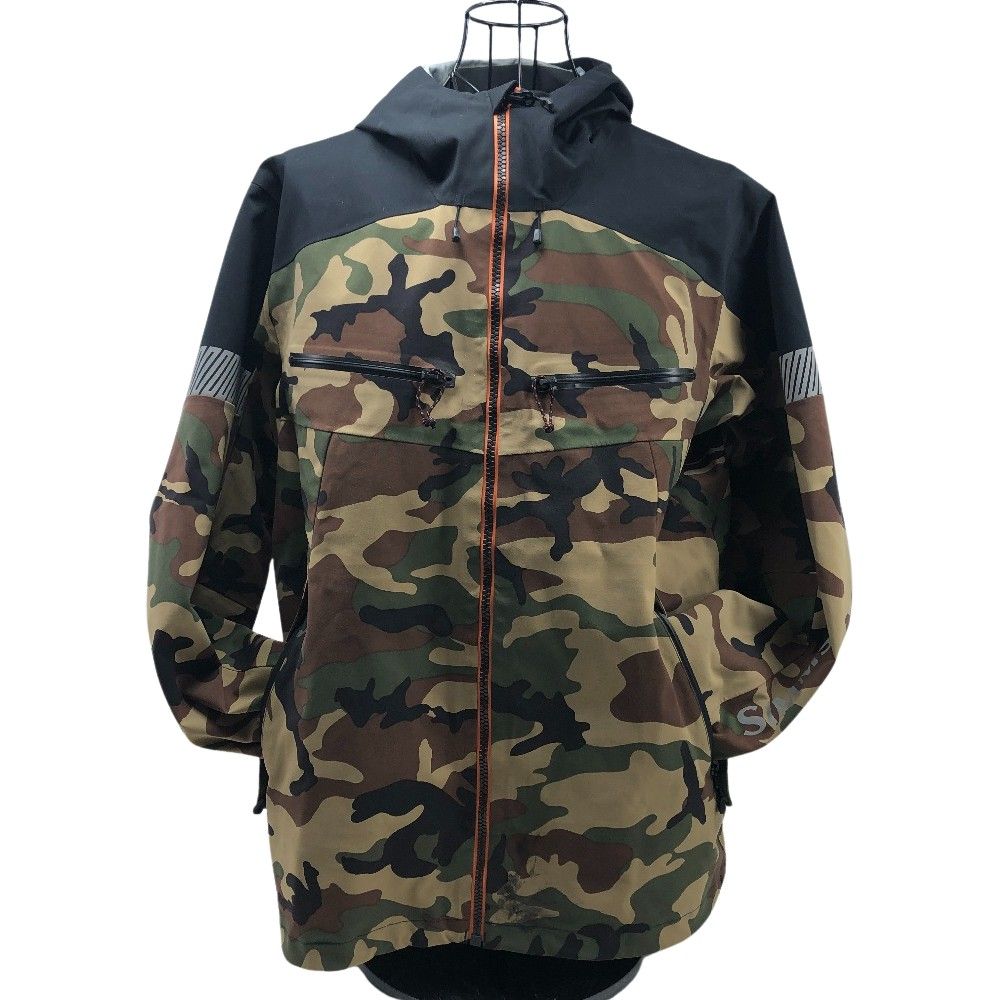 ΣΣSIMMS シムス CXジャケット ウッドランドカモ アウトドア フィッシングジャケット