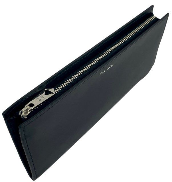 未使用 ポールスミス L字ファスナー 長財布 BPS785 ブラック 黒 牛革  